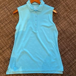 Sleeveless golf polo